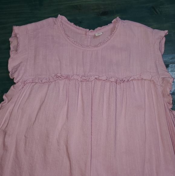 Sleeveless Pink Ruffle Top XL - Picture 3 of 7